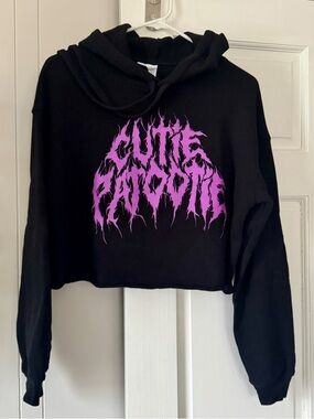 A Good Cult Leader “cutie patootie” cropped hoodie. Like new.